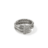 John Hardy Sterling Silver Double Wrap Spear Ring