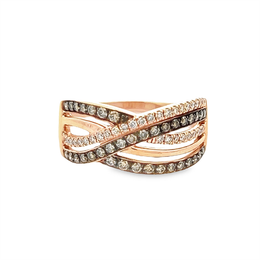 Estate LeVian Crossover Chocolate Diamond Ring