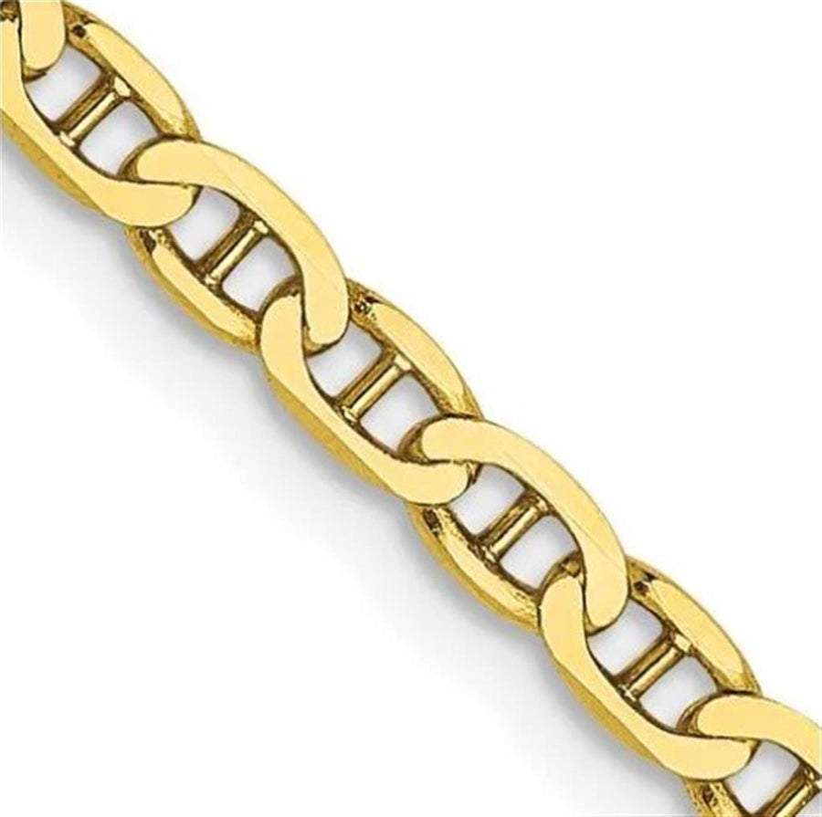Yellow 14 Karat 2.90mm Anchor/Mariner Chain With A Spring Clasp Estate