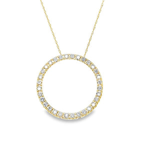 Estate Diamond Circle Necklace