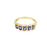 Estate Twist Oval Tanzanite Band