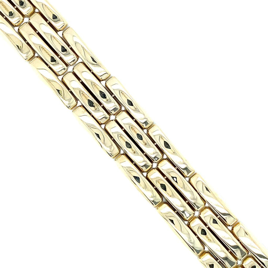 Estate Elongated Bar Link Bracelet