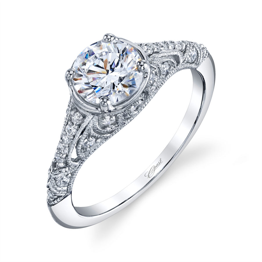 Coast Diamond Pierced Vintage Style Ring Mounting
