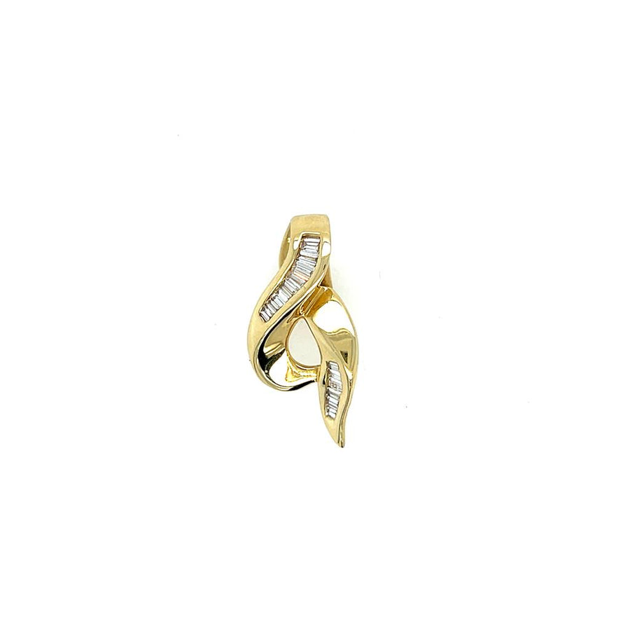 Yellow 14 Karat channel-set Pendant