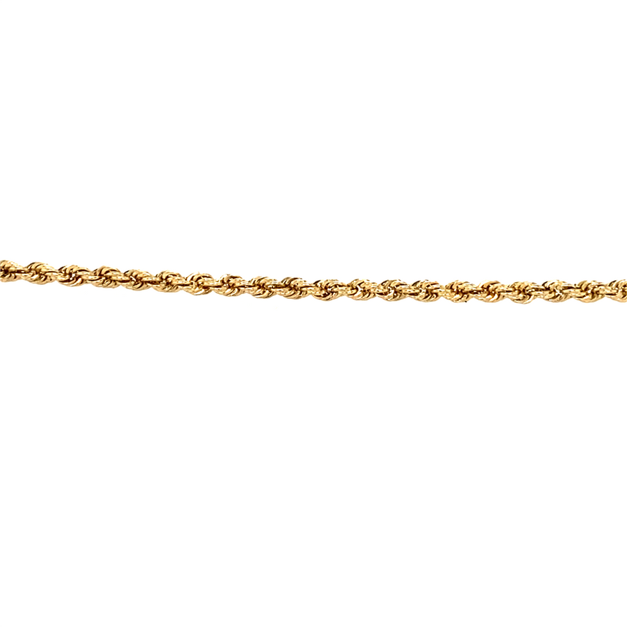 Estate Yellow Gold Rope Chain