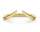 Yellow 14 Karat Curved Open Remount Size 6.5 Designer: Gabriel & Co
G