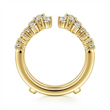 Yellow 14 Karat Contemporary Style Diamond Ring Enhancer Ring Wrap/Gua