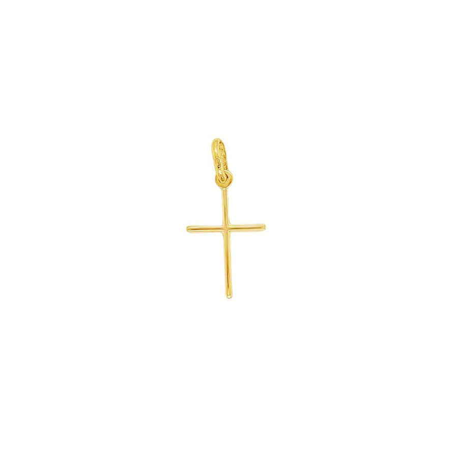Yellow 14 Karat 30.90X15.13mm High Polished Cross With A 2.90mm Bail O