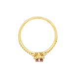 Ruby 14 Karat Yellow Fashion Ring
