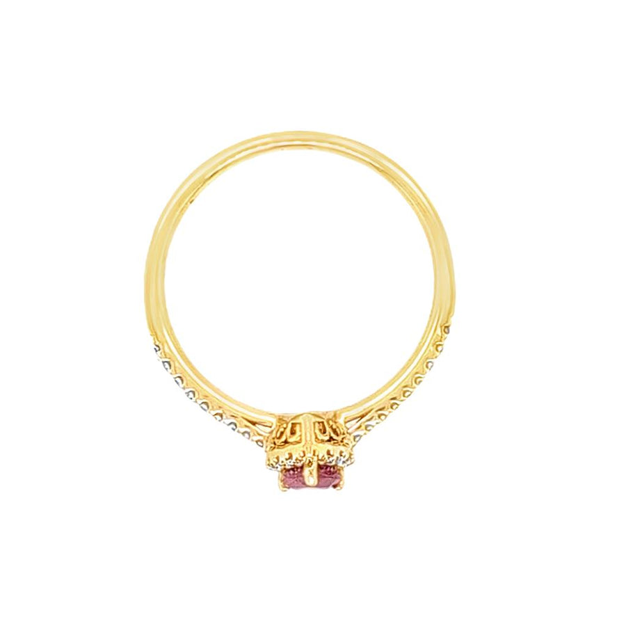 Ruby 14 Karat Yellow Fashion Ring