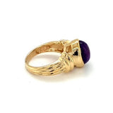 Estate Cabochon Amethyst Ring