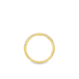 Lady's Yellow 18 Karat Half Anniversary Wedding/Anniversary Ring Size