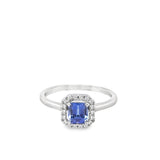 Tanzanite 14 Karat White Fashion Ring
