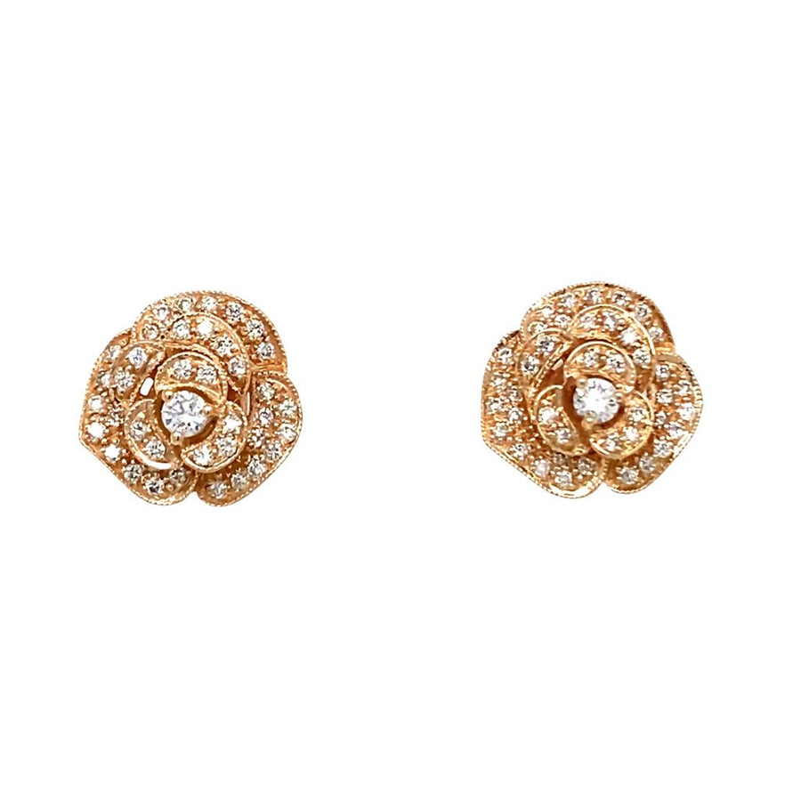 LeVian Flower Diamond Earrings