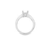 Nelson Lady's White 18 Karat Channel Set Diamond Ring Mounting