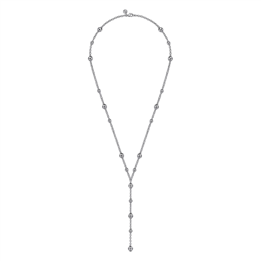 Gabriel & Co. Silver Sterling Silver Round Beads Necklace