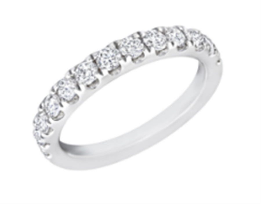 Nelson Half Diamond Anniversary Wedding Band