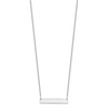 Lady's White 14 Karat Small Bar Necklace