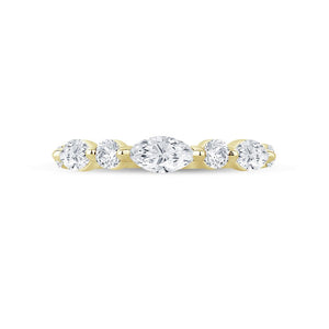 Lady's Yellow 14 Karat Half Anniversary Wedding/Anniversary Ring Size