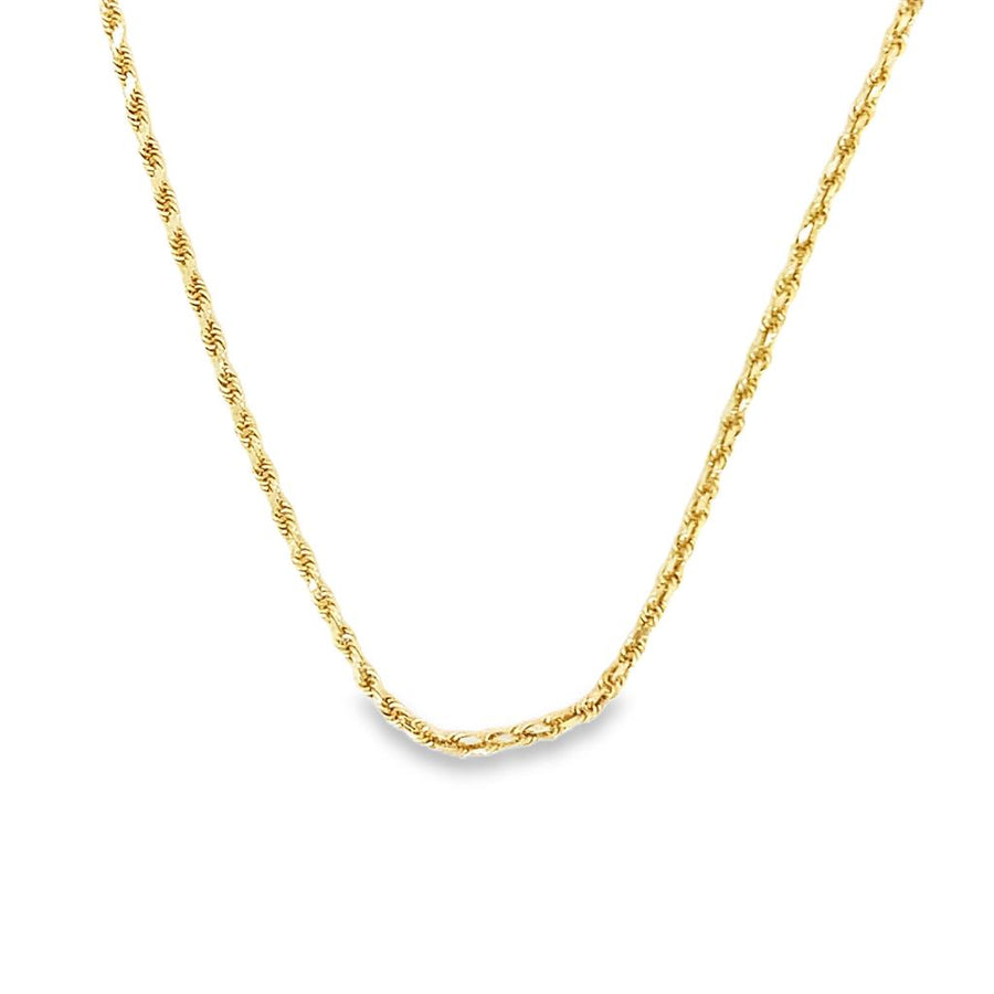 Estate Diamond Cut Rope Chain