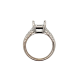 Baguette & Round Diamond Semi Mount