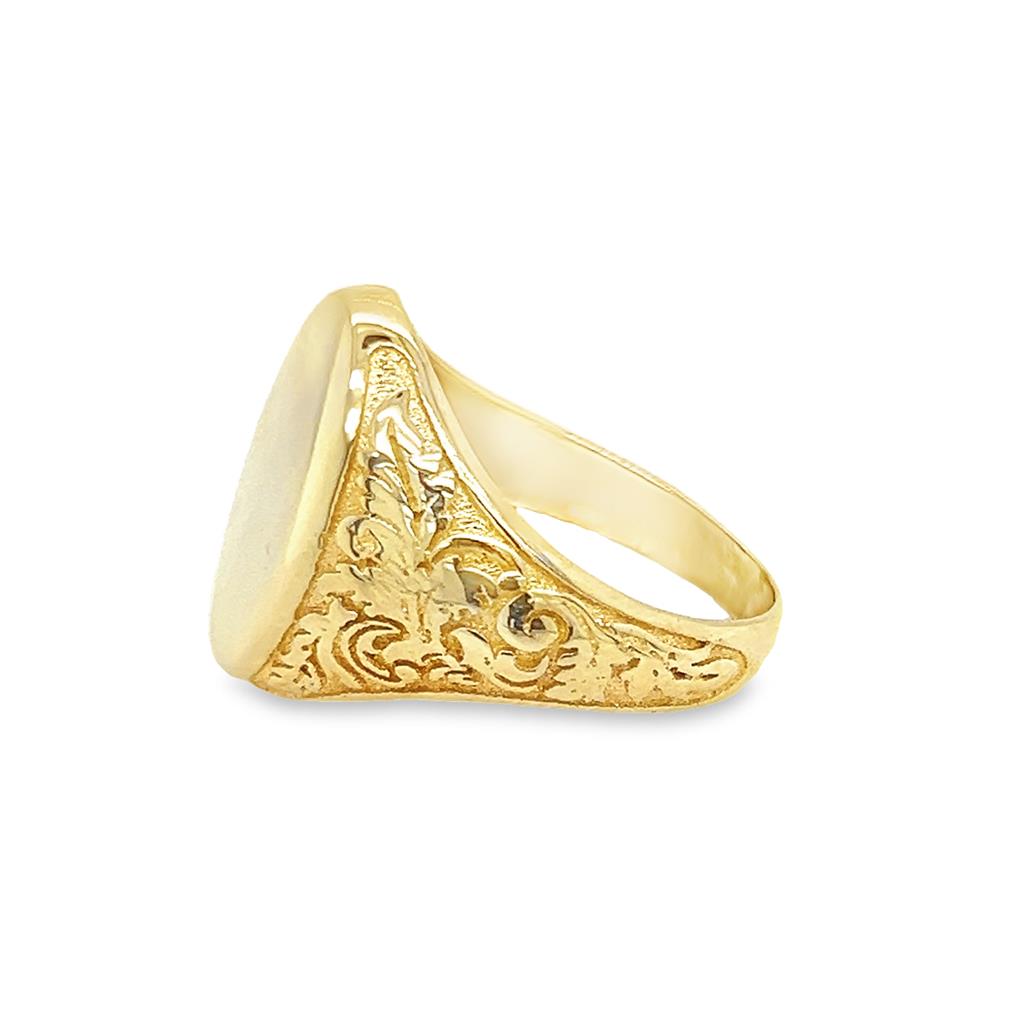 Yellow 14 Karat Carved/Filigre