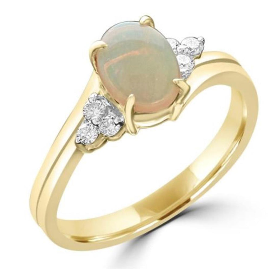 Opal 14 Karat Yellow Fashion Ring