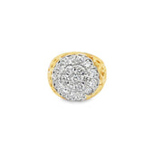 Kentucky Cluster Diamond Filigree Ring