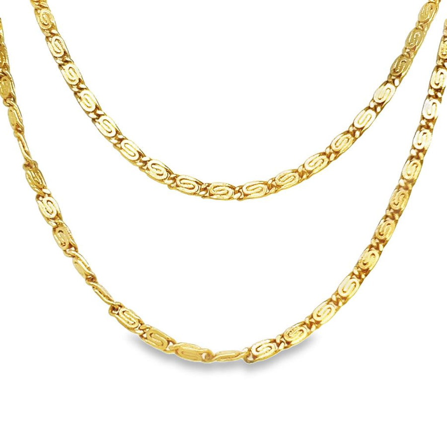 Yellow 18 Karat Fancy Chain Es