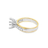 Lady's Two-Tone 18 Karat Rope Finish Ring