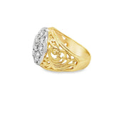 Kentucky Cluster Diamond Filigree Ring
