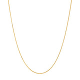 Yellow Gold Spiga Wheat Chain Necklace