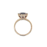 Rosé 14 Karat Levian Accented Basket Fashion Ring Estate Jewelry Size