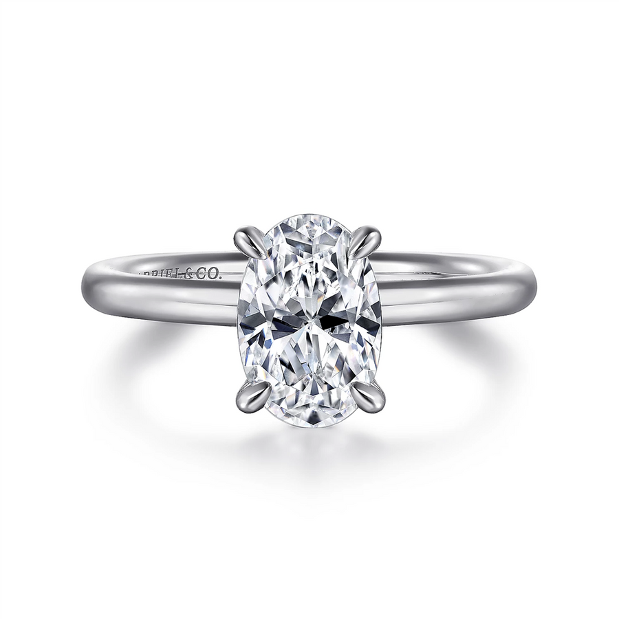 Gabriel & Co. Lark - Oval Solitaire Engagement Ring Mounting