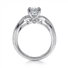 Gabriel & Co. Gina - Twisted Oval Diamond Engagement Ring Mounting