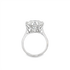 White 14 Karat Gia Round Diamond Solitaire Estate Jewelry Size 6.75 Wi