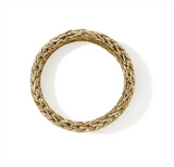 Yellow 14 Karat 6mm Rata Chain Band Ring John Hardy, Size 10