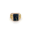 Yellow 14 Karat Gnts. Black Onyx Signet Ring Estate Jewelry Size 10 Wi