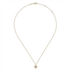 Gabriel & Co. Fashion 14K Yellow Gold Pearl Flower Pendant Necklace