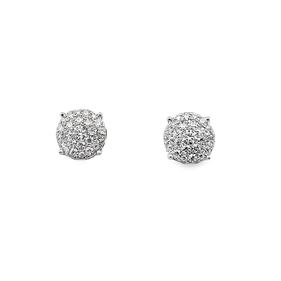 Cluster Style Diamond Earrings
