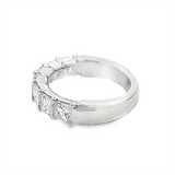 Estate Asscher Cut Diamond Wedding Band