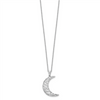 Sterling Silver "I Love You to The Moon and Back" Antiqued Moon Necklace