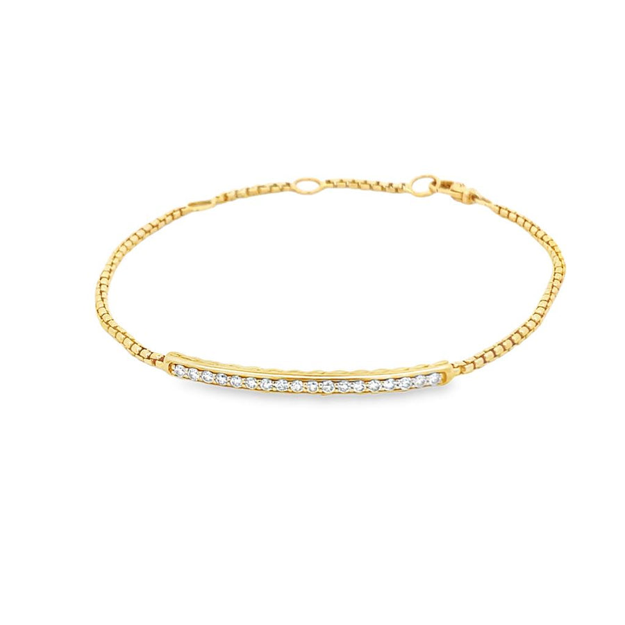 David Yurman Petite Pave Bar Bracelet