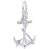 Rembrandt Charms Anchor with Rope Charm Sterling Silver
