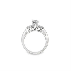 Estate 3 Stone Diamond Wedding Set