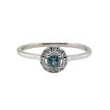 Aqua 14 Karat White Fashion Ring