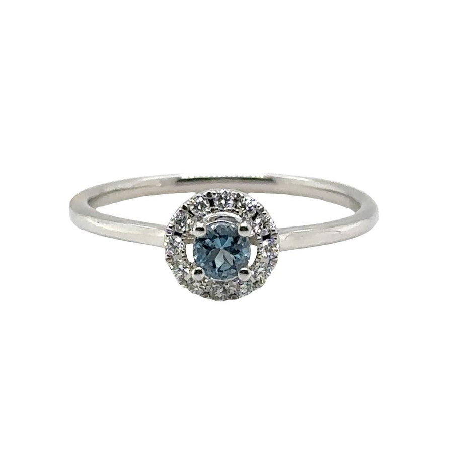 Aqua 14 Karat White Fashion Ring