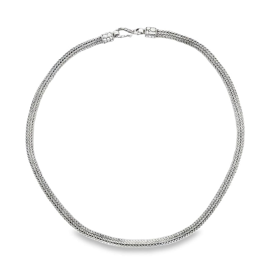 John Hardy Classic Chain Necklace with Dot Hook Clasp