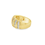 Seven Channel Baguette Diamond Band