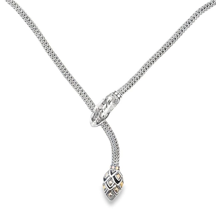 John Hardy Naga Scale Lariat Necklace